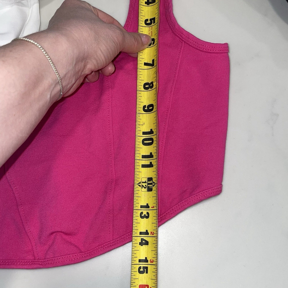 Altar'd State Small Crop Tank Top Pink Women Boho Festival Wear - Picture 5 of 5